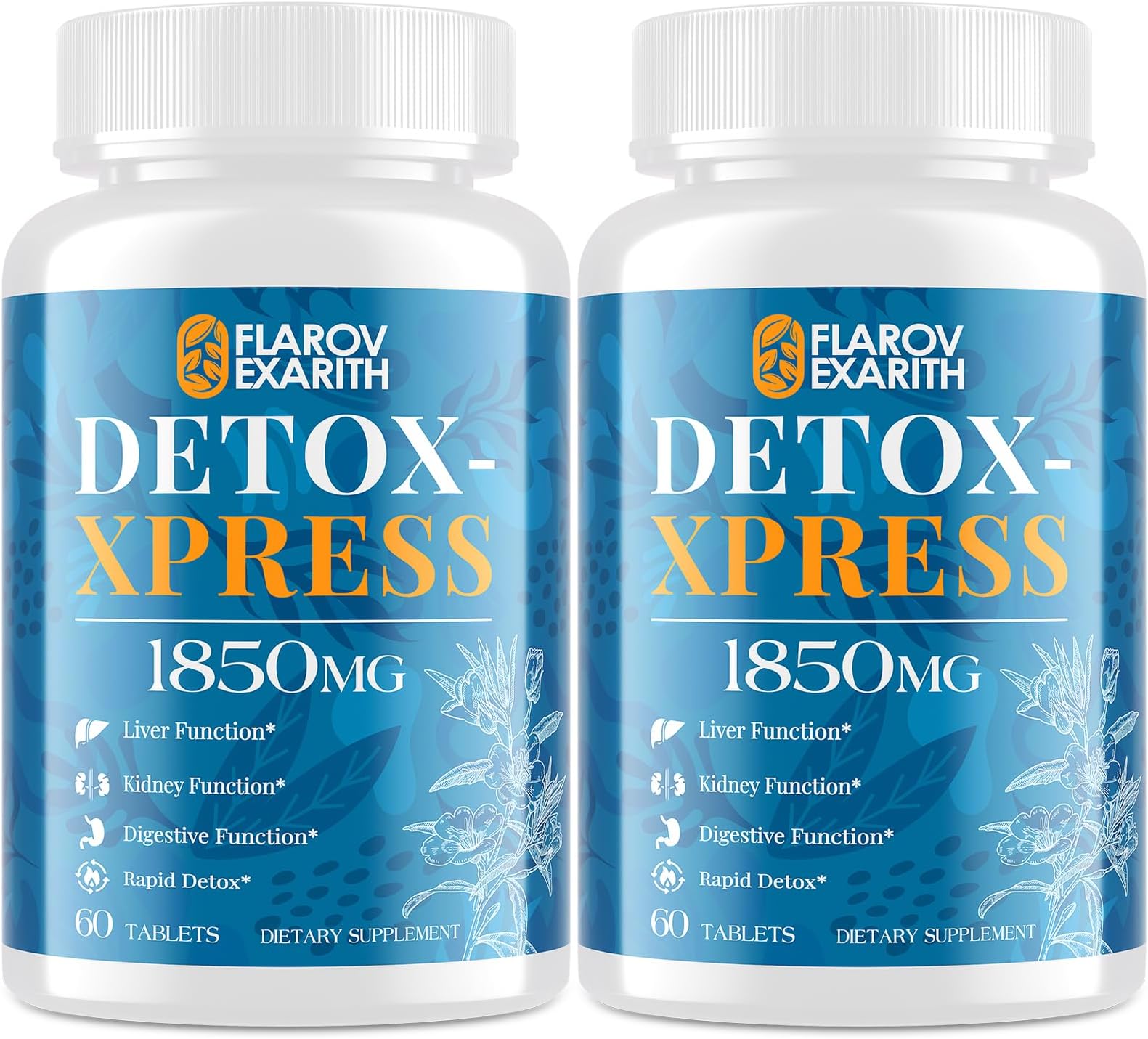 Canna Cleanse, Liver Detox & Repair Chewable Tablets, Milk Thistle Supplement, Fast-Acting Body Detox for Women & Men, Toxin Flush for Liver, Kidney, Digestion & Metabolism, 120 Tablets
