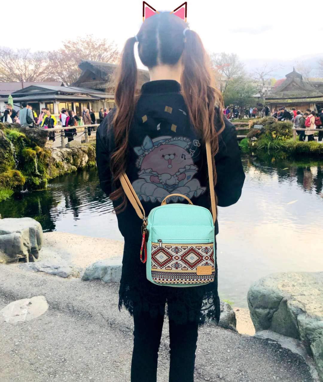 Kalesi Small Canvas Crossbody Bag and Purse Set for Girls and Women | for Girls