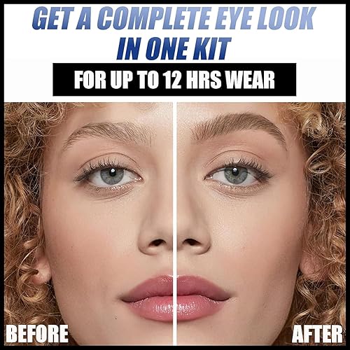 Miniatura 8 de flivevine Sello delineador de ojos marrón 2 en 1, sellos de delineador de ojos con alas perfectas para ojos de gato, delineador de ojos líquido de