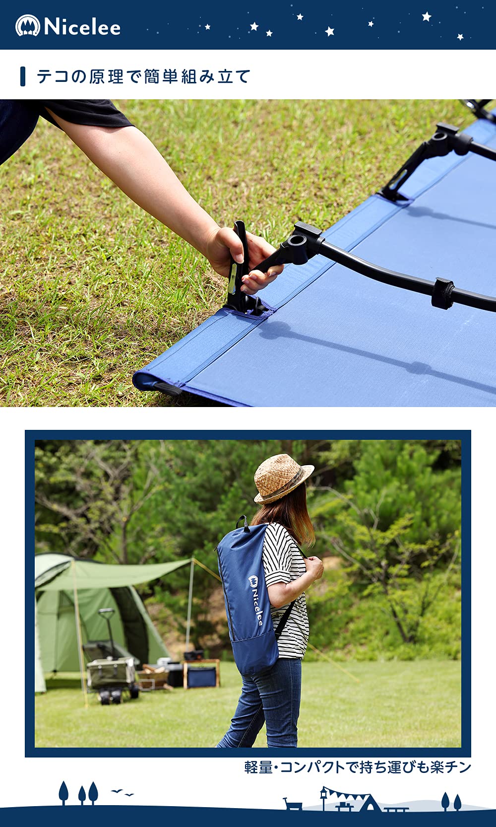 Amazon | 【岡山ブランド】ナイスリー (Nicelee) インディゴブルー