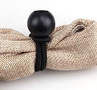 Vista 4 de AOPRIE Paquete de 30 bolas elásticas, color negro, resistentes, de lona de 4 pulgadas, resistentes a la intemperie, correa de amarre de 0.157 in