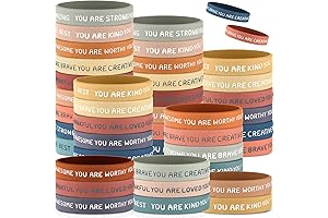 Roowest Motivational Wristbands: Bulk Value for Middle School Students