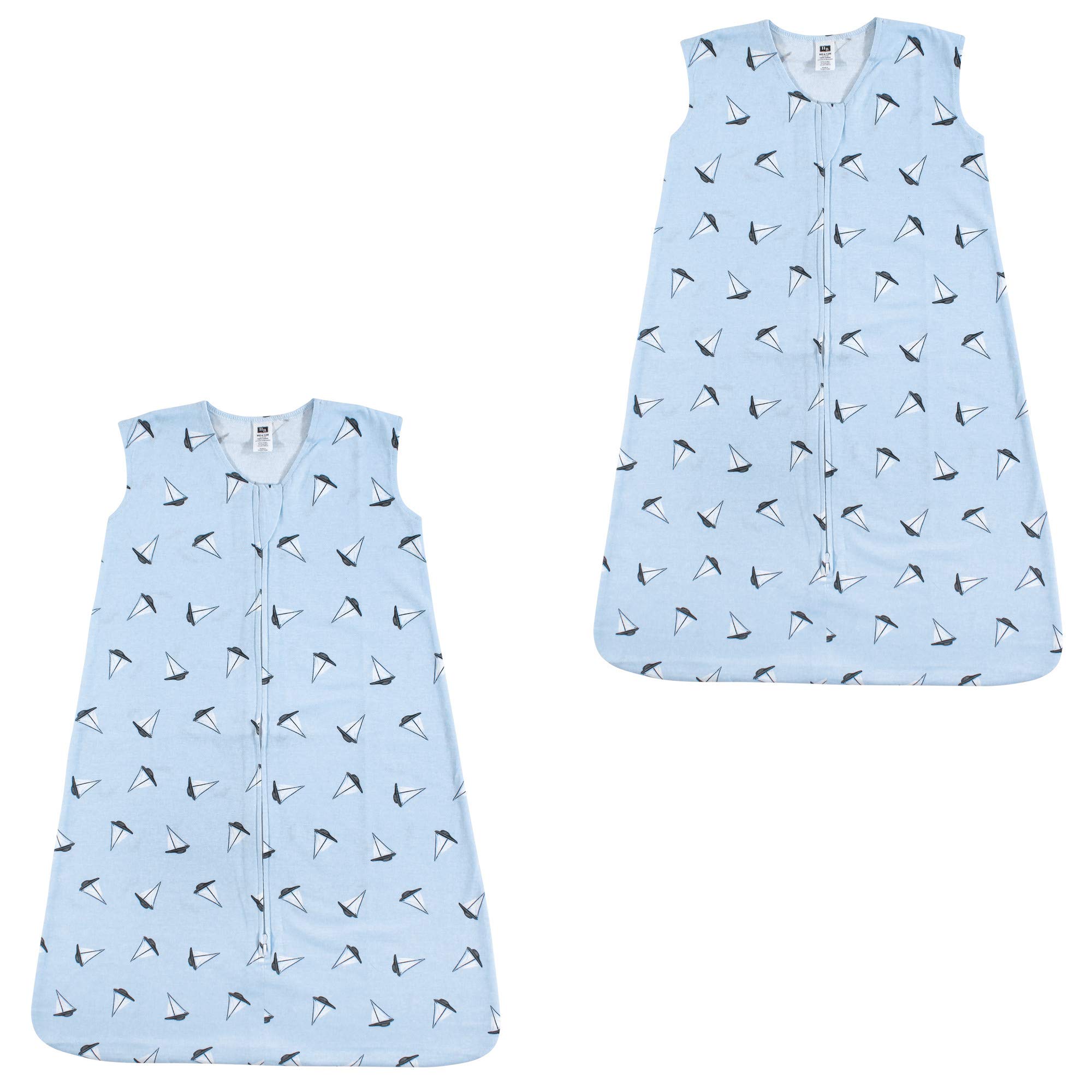 Hudson Baby Unisex BabyCotton Sleeveless Wearable Sleeping Bag, Sack, Blanket