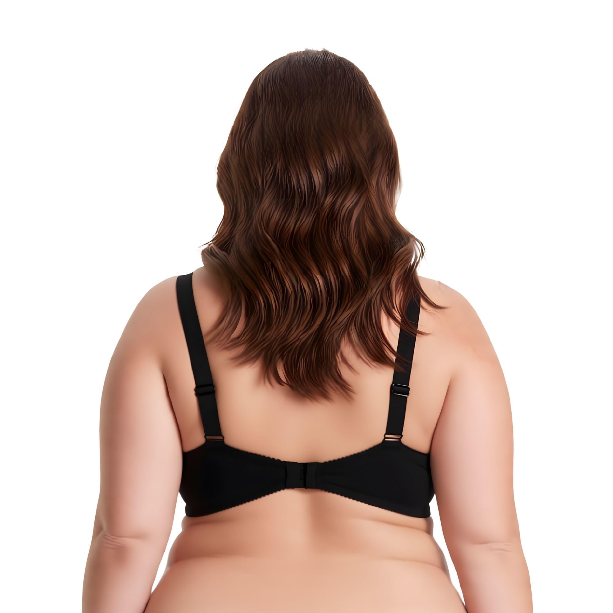 Curve Muse Reggiseno a Copertura Totale con Ferretto Sfoderato per Taglie Forti da Donna