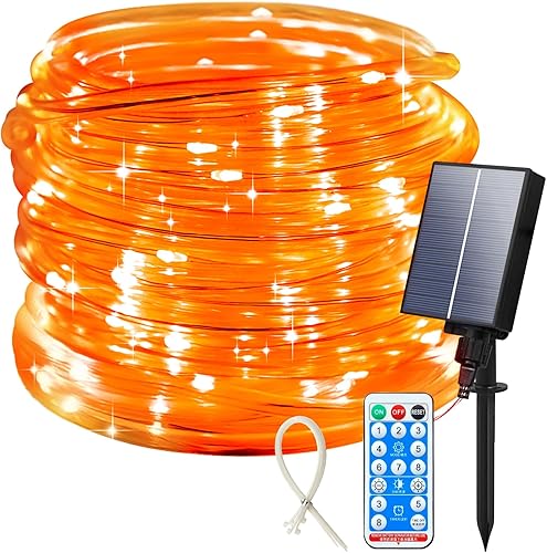ICRGB Cuerda de luces solares para exteriores, 66 pies, 200 luces LED IP67, impermeables, 8 modos, luces de Navidad al aire libre, tira de luces disponible en Yaxa Peru