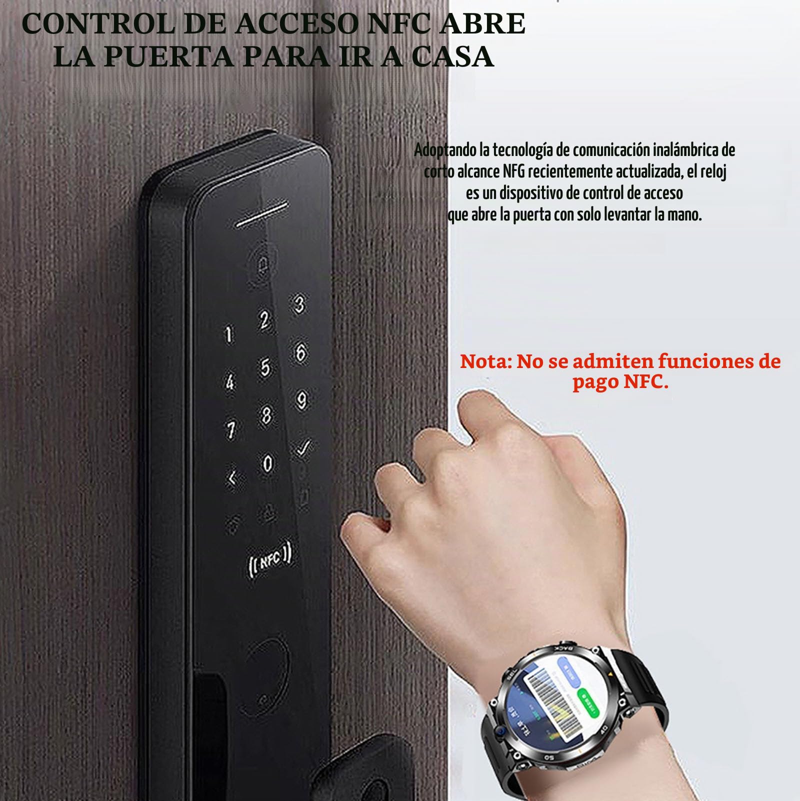 Reloj Inteligente Para Responder/Hacer Llamadas, Reloj Inteligente Con Tarjeta SIM 4G, Con Pantalla Redonda De 1,39", Cámaras Duales Frontales/Laterales, IP67 a Prueba De Agua, Posicionamiento NFC