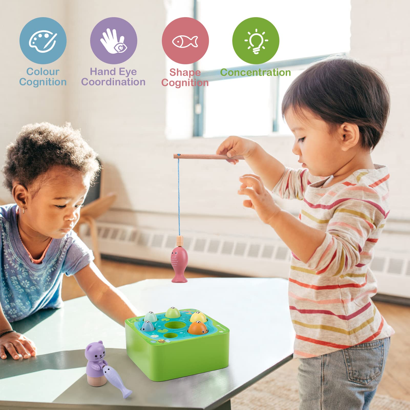 LZDMY Jeu Montessori 1 An, Jeu Puzzle en Bois Bebe 1 An -Oeuf de Dinosaure, Jeux Educatif Enfants 12-36 Mois Jouet Enfant 18 Mois, Puzzle Animal Préhension Jeu de Tri, Idéal Cadeaux