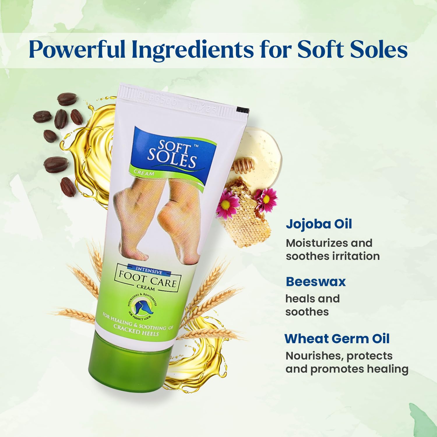 Soft Solace Foot Cream for Dried and Torn Foots | Nourishes and rehydrates | Torn heel repair cream | Softens the hard skin. For all types- 30 grams (pack of 4) Soft Solace Foot Cream for Dried and Torn Foots | Nourishes and rehydrates | Torn heel repair cream | Softens the hard skin. For all types- 30 grams (pack of 4)