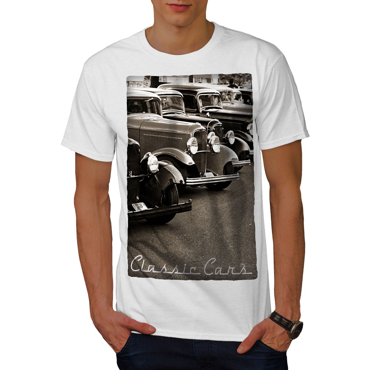 Zivaq Classic Cars Mens T-Shirt, Retro Graphic Printed Tee 7617 - Review, Price and Buying Guide