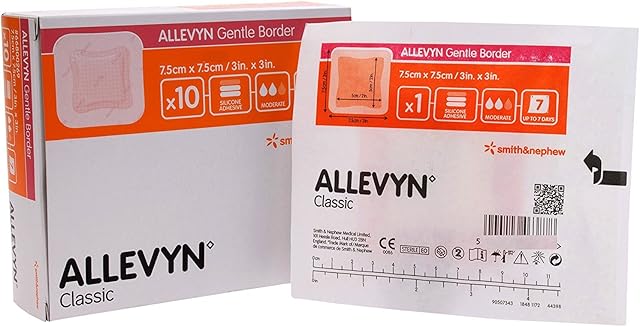 ALLEVYN Gentle Border - 7.5cm x 7.5cm (x10)
