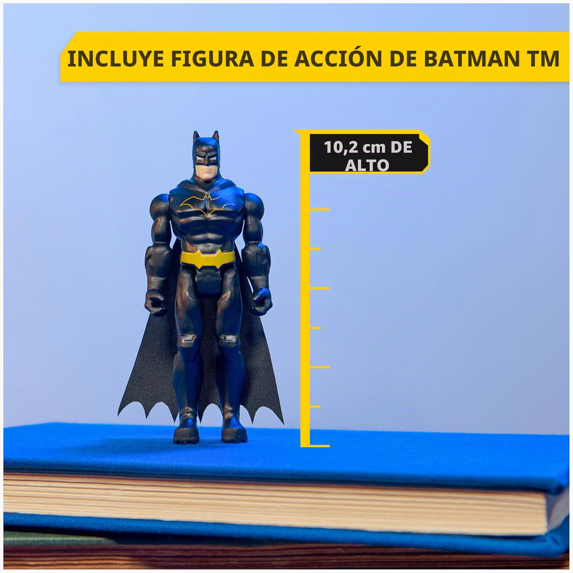 DC Comics, Batman Batmobile - Coche de Control Remoto, fácil de Conducir, Compatible con Figuras de Batman, Juguetes para niños y niñas de 4 años en adelante