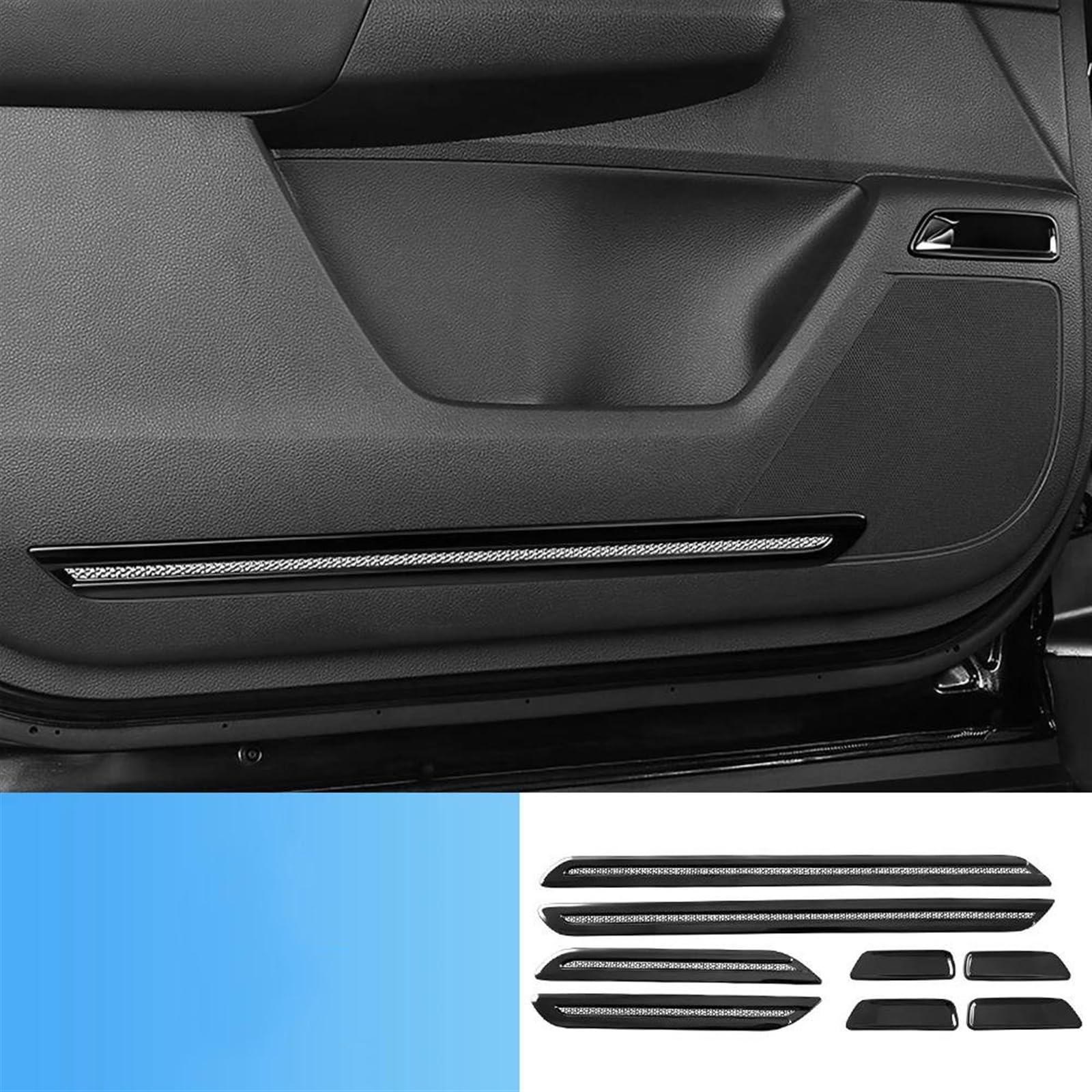 Hjkdsz Style 3 Inner Door Handle Car Interior Door Handle Bowl Cover Trim Sticker Decorative Accessories For Cr-V Crv 6Th Generation 2023 2024