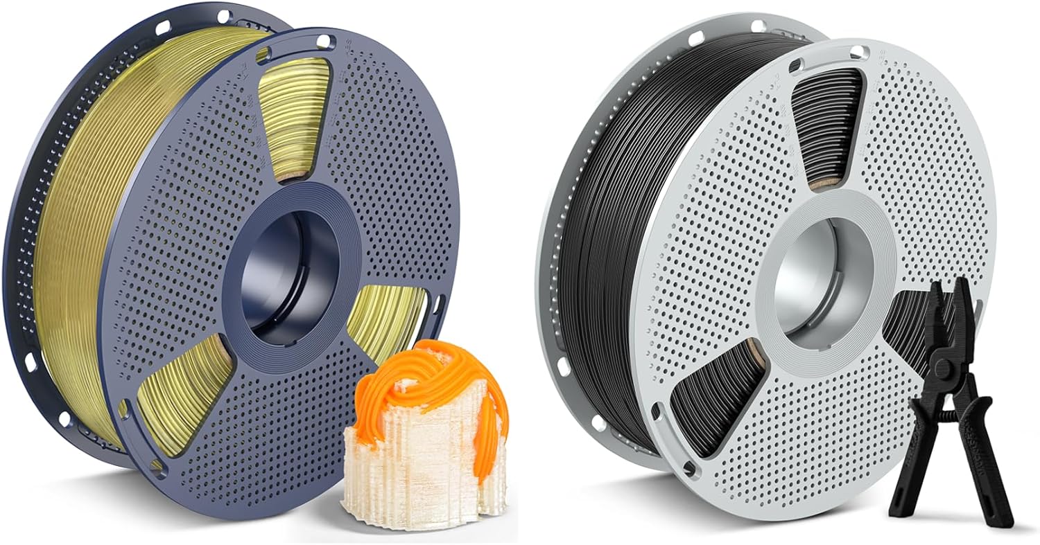 SUNLU PVA Water Soluble Support Filament, for Easy Nylon PA Filament Black 1KG 1.75mm