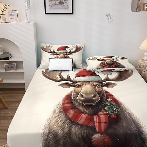 Miniatura 10 de Juego de sábanas de tortuga marina tamaño King, sábanas de microfibra suave y bolsillo profundo, sábanas y fundas de almohada, 1 sábana bajera, 1