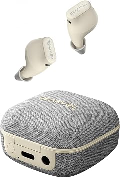 Wave Lite OTC Hearing Aids Earbuds with Bluetooth - App Control, Aux-In, Noise Reduction Rechargeable for Mild to Moderate Severe Hearing Loss Seniors & Adults Starlight
