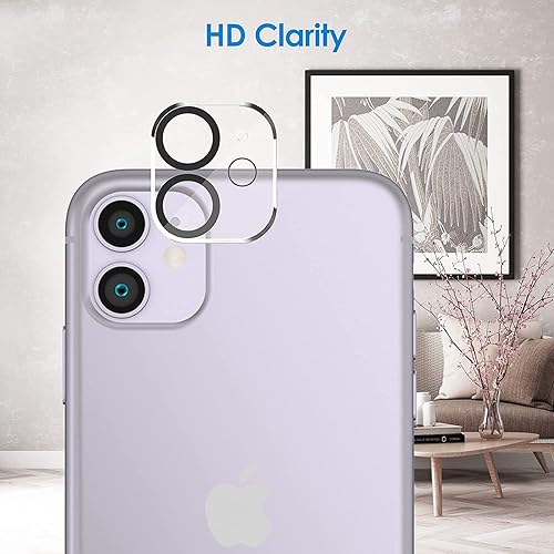 Miniatura 5 de Protector de lente de cámara para iPhone 12 Pro, vidrio templado, cobertura completa, antiarañazos, paquete de 2