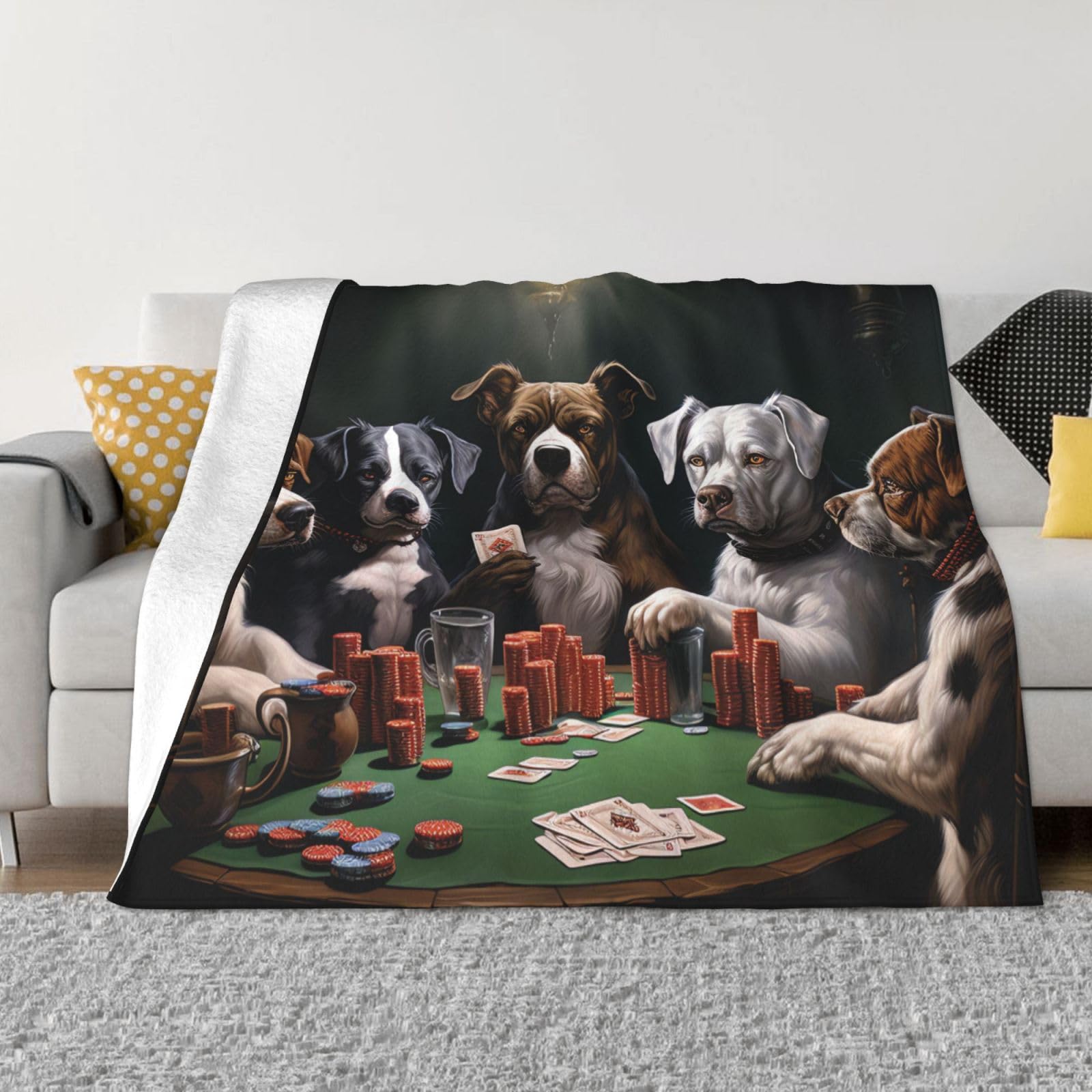 Fire & Ice Flanell-Überwurfdecke – 102x127 Cm, Superweich, Waschbar, Für Sofa & Bett