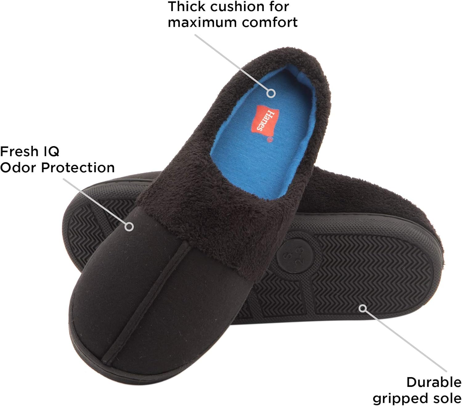 限定 30％OFF(ヘインズ) Hanes 男児用スリッパ クロッグハウスシューズ 屋内外 低反発素材ソール フレッシュIQ臭気保護 US サイズ:  成長対応 調節