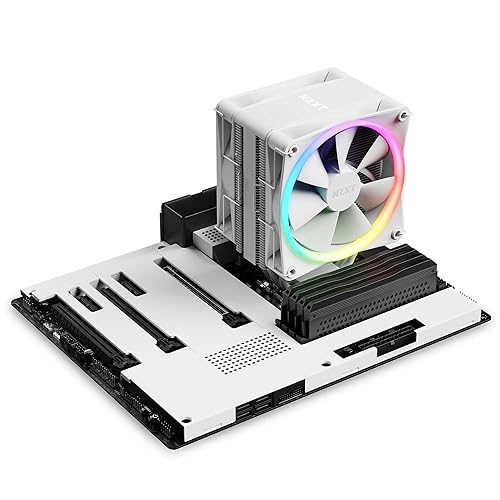 Miniatura 5 de NZXT Enfriador de aire para CPU T120 RGB - RC-TR120-W1 - Tubos conductores de cobre - Rodamientos dinámicos de fluidos - Compatibilidad AMD e Intel