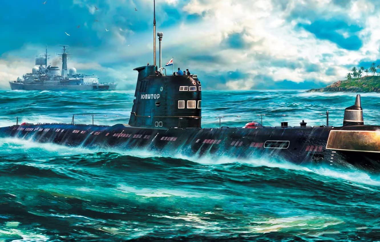 Jigsaw Wooden Puzzles 1000 Pieces Puzzles for Adult Submarine Wooden Art Leisure FunSuitable Family Friends Educational Learning Gifts Props for Family