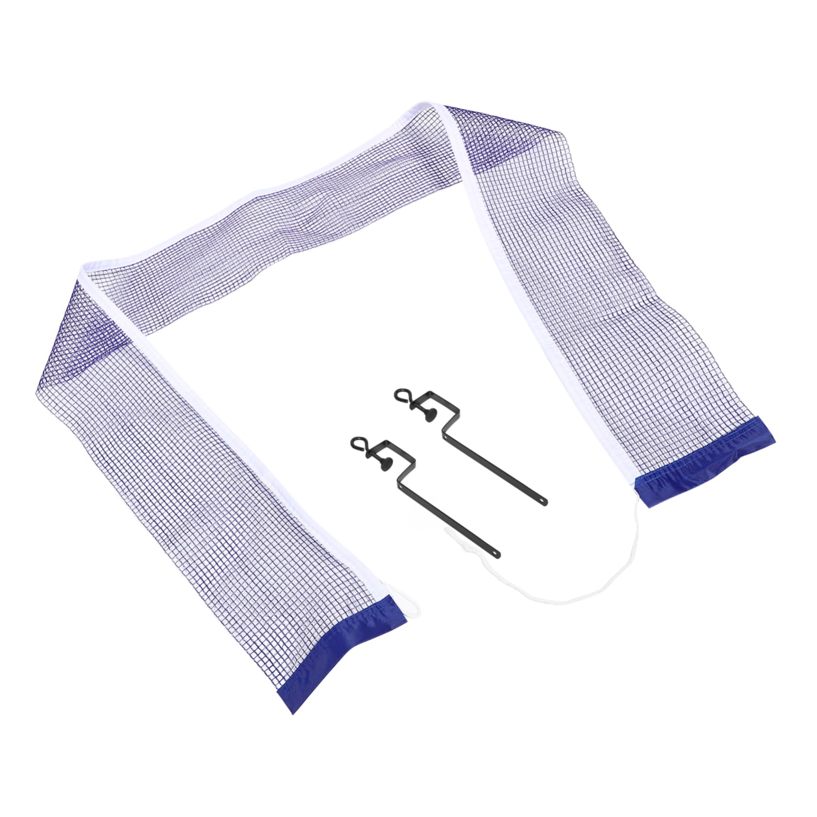 ibasenice Table Tennis Net Posts Portable Easy Setup Sturdy Multi-use Iron Polyester Training Tool