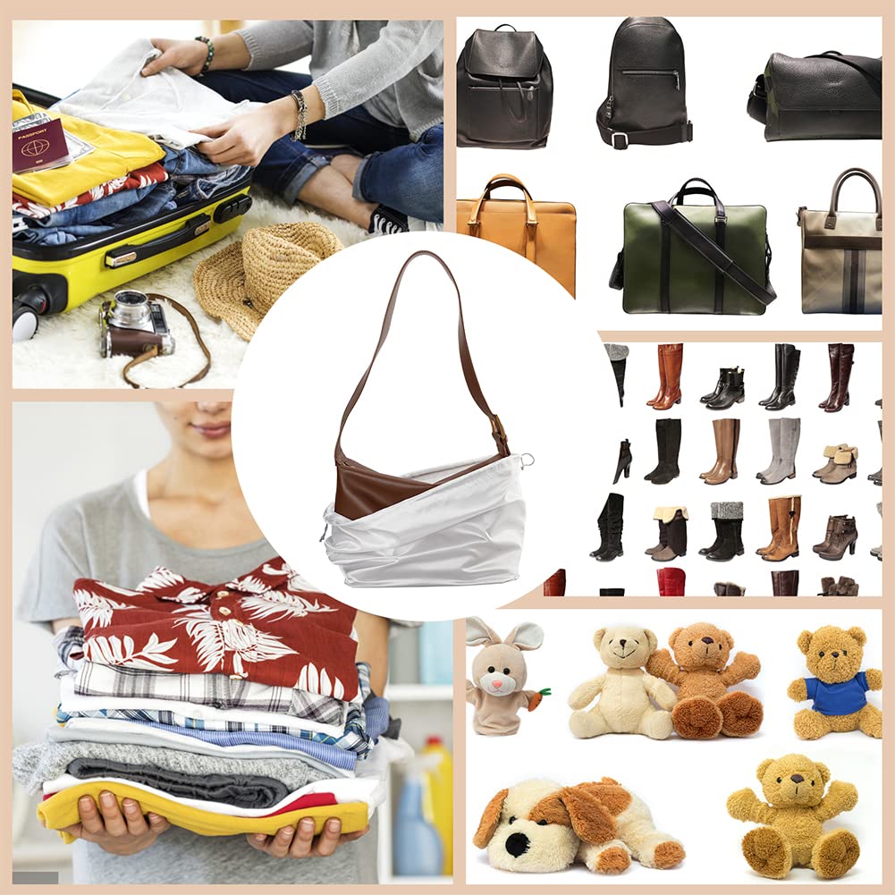 NBEADS 12 Pcs Housse de Protection pour Sac de Rangement en Tissu de Soie, avec Sac à Cordon, pour Sac à Main Sac à Main en Cuir Sac à Chaussures, 40x51cm
