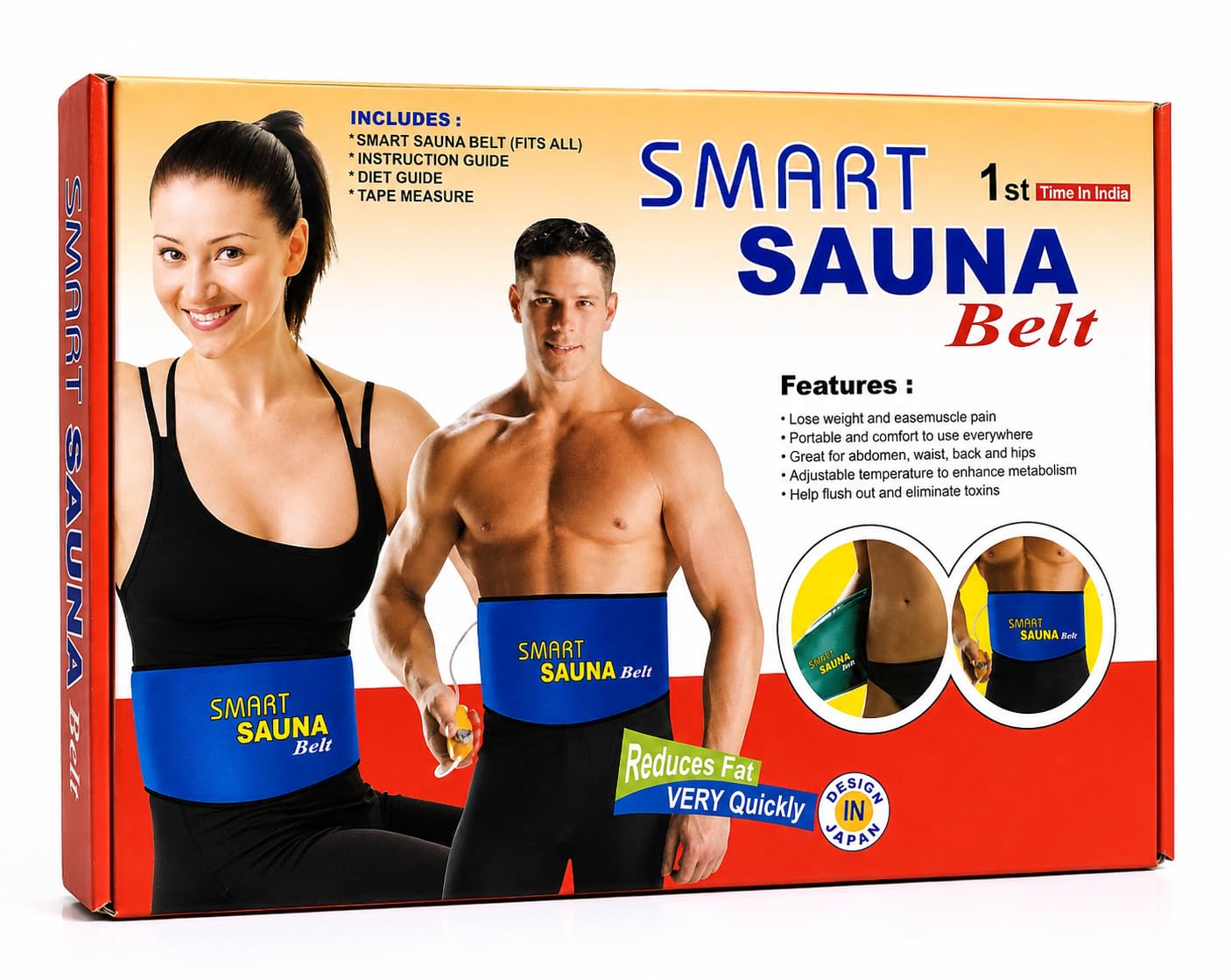 Smart Sauna Belt Blue Black | Sauna Therapy, Sweat Belt-image-48