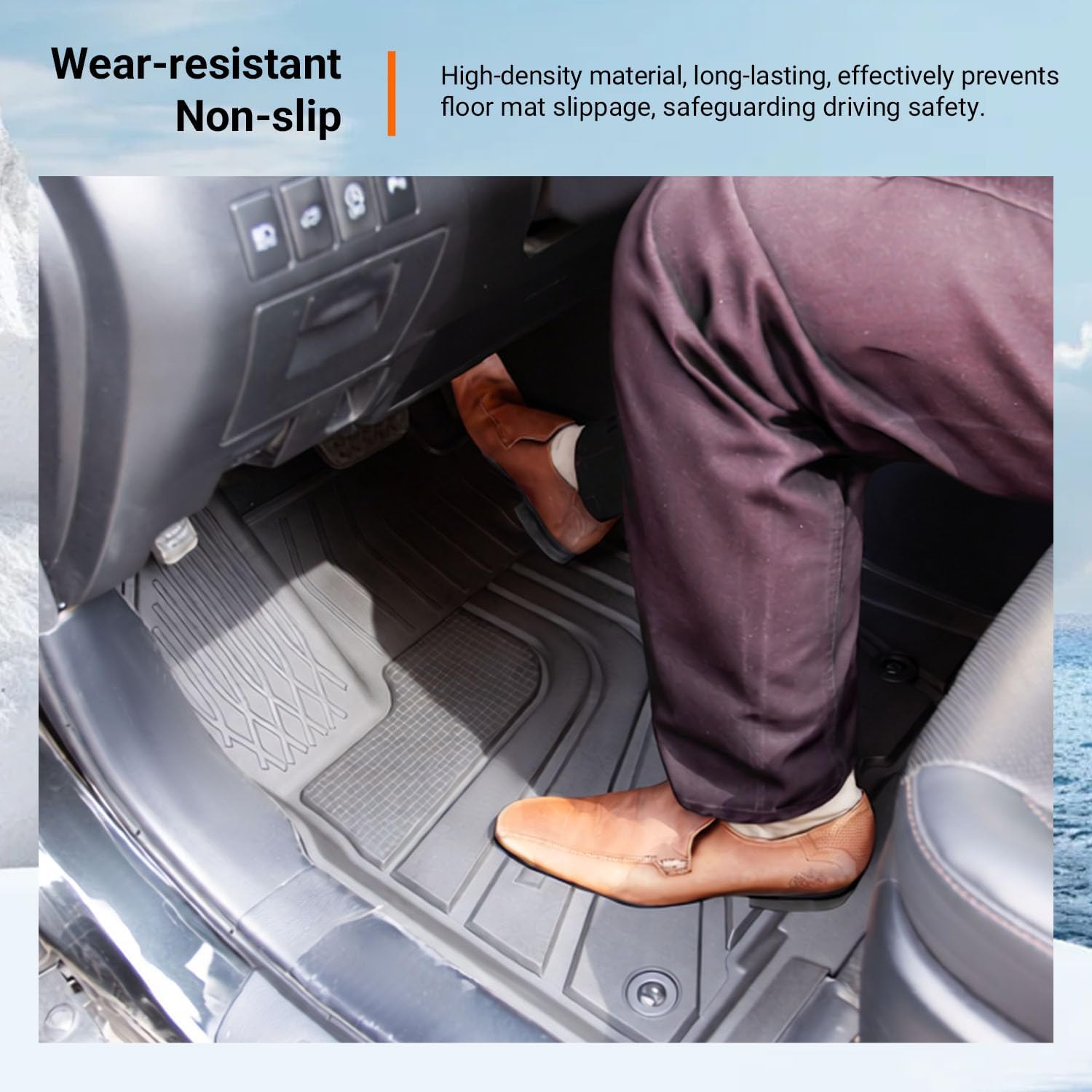 powoq Floor Mat Compatible with 2014-2019 Toyota Highlander Cargo Mat TPE All Weather Protection Cargo Liner Trunk Liner Replacement for 2014-2019 Toyota Highlander Accessories - Image 4