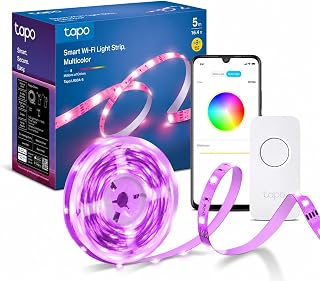 Tapo L900A-5 Smart LED Strip 5m, RGB WLAN LED-Lichtstreifen, kompatibel mit Alexa, App-Steuerung, Musik-Sync, dimmbar, für Schlafzimmer, Gaming, Party & Zuhause