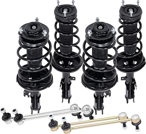 Miniatura 10 de MOSTPLUS Juego de amortiguador y resorte de puntal delantero compatible para Toyota Avalon 2012-2017 172941/172940, resorte helicoidal, 2 piezas