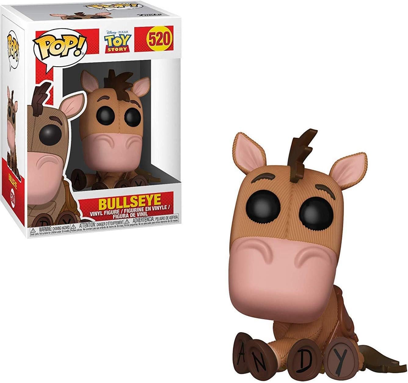 POP Disney Pixar: Toy Story - Bullseye Funko Vinyl Figure (Bundled with Compatible Box Protector Case), Multicolored, 3.75 inches