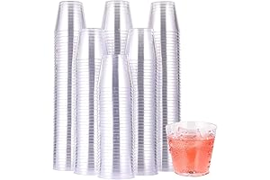 JOLLY CHEF 1000 Pack Plastic Shot Glasses, 1 oz Cups