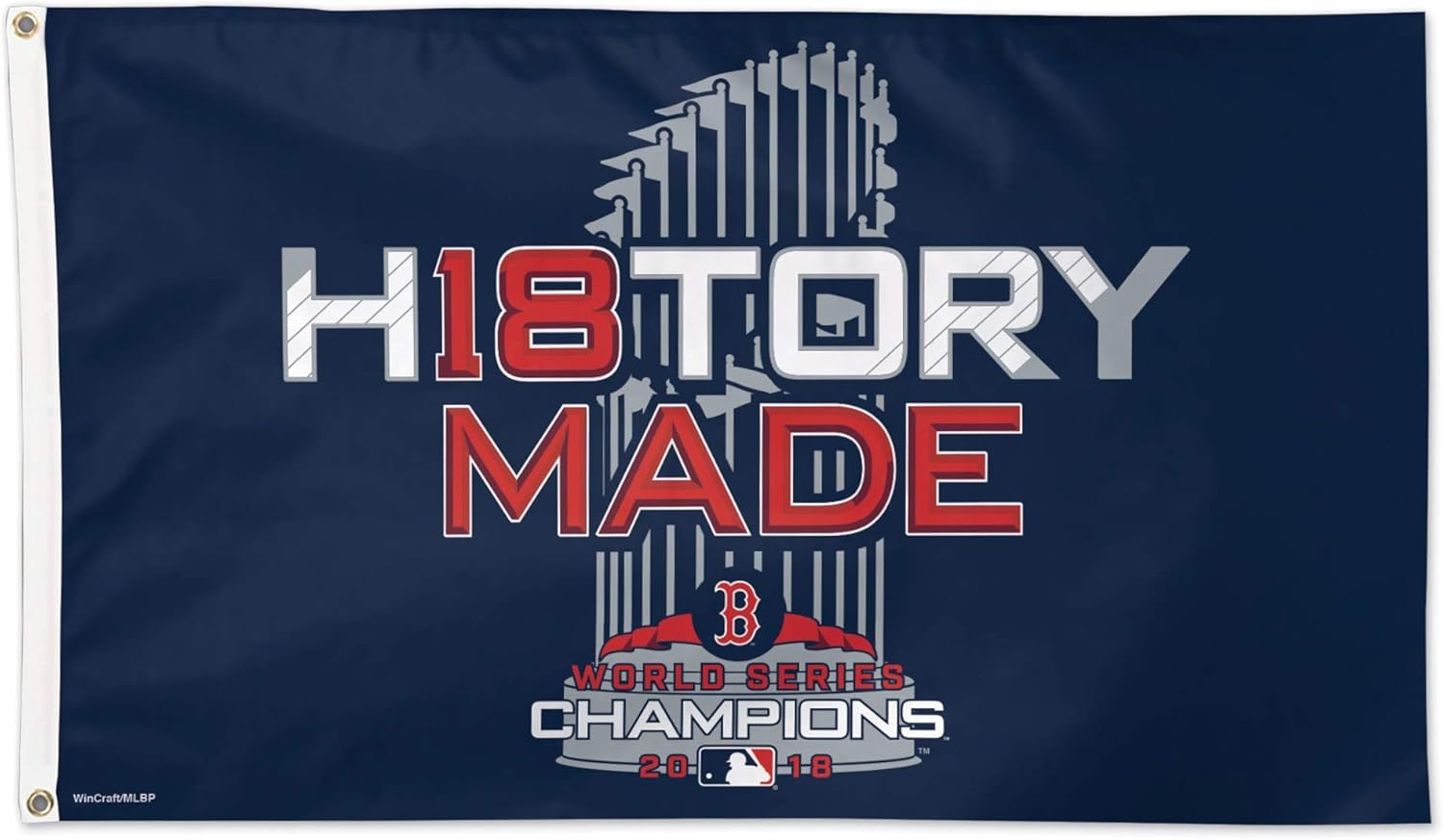 WinCraft Boston Red Sox 2018 World Series Champions Locker Room 3'X5' Banner Flag