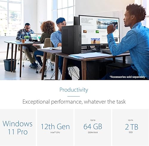 Miniatura 3 de ASUS PL63 Mini Business - Escritorio Intel Core i5-1135G7, 16 GB de RAM, SSD PCIe de 512 GB, RJ-45, puerto de pantalla, HDMI, Wi-Fi, Windows 11 Pro,