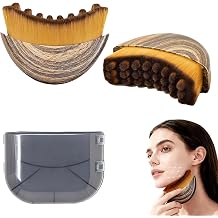 2PCS Lymphatic Drainage Massager Contour Face Brush for Face & Body,Lymphatic Drainage Brush for Jawline & Chin Sculpting,Facial Contour Stress Relief Brushes Tool Set,Reduces Puffiness for Women