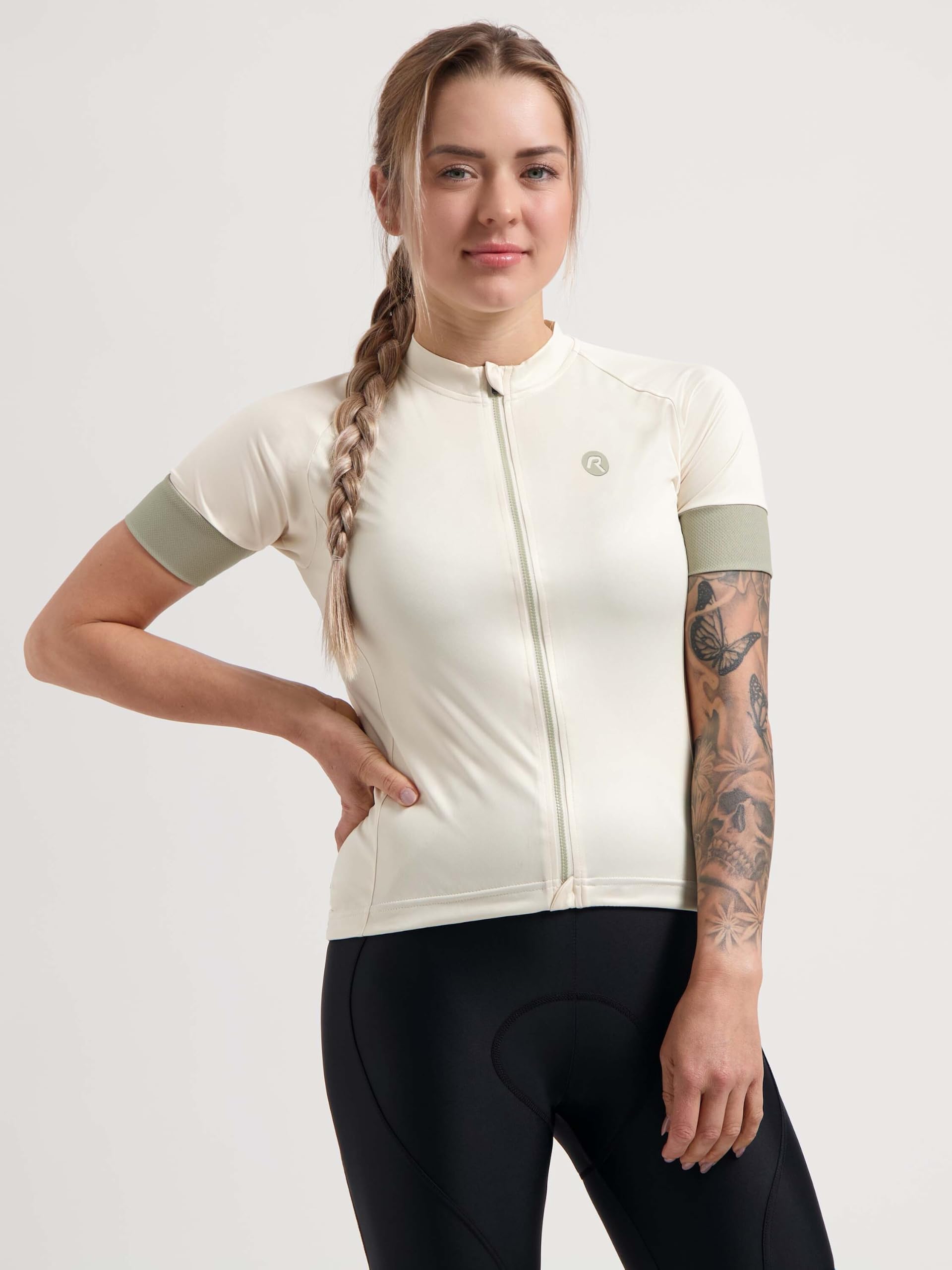 Rogelli Maglia da Ciclismo da Donna a Maniche Corte, Traspirante e ad Asciugatura Rapida, Maglia Estiva per Bici da Corsa e Tempo Libero - Modesta
