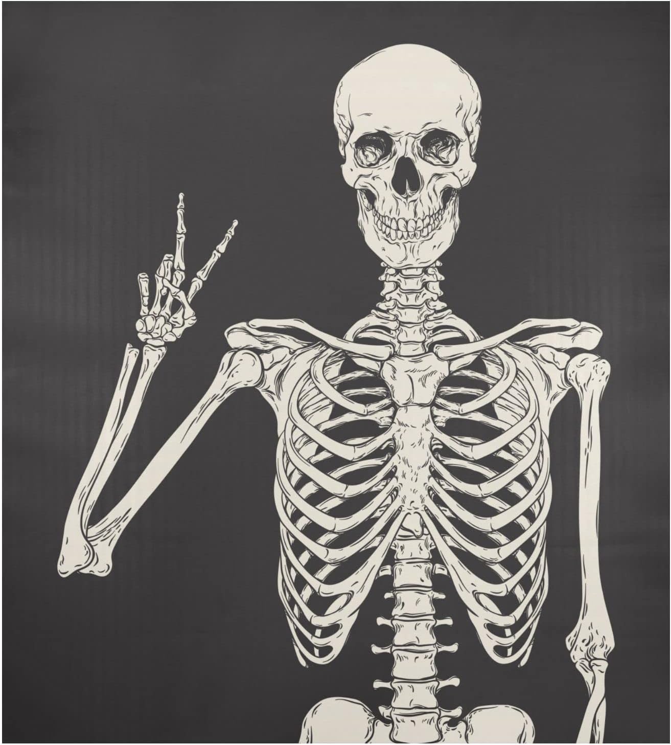 Human Skeleton Dishwasher Magnet Cover, Halloween Dishwasher Magnetic Stickers Panel Decal for Home Kitchen Decorative Fridge Wash Machine 23" W x 26" H