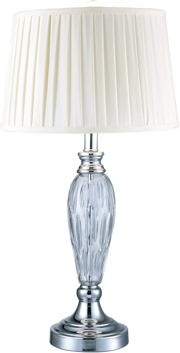 Dale Tiffany SGT17066F 24% Lead Crystal Table Lamp, Vella