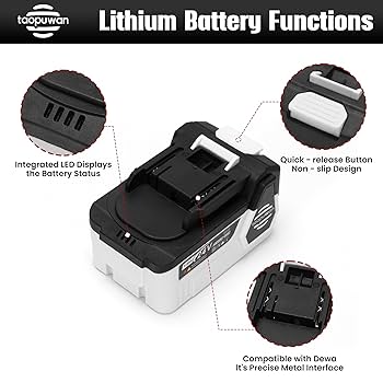 1 Pack 5.0Ah 24V Battery Replacement for Makita 18-24V