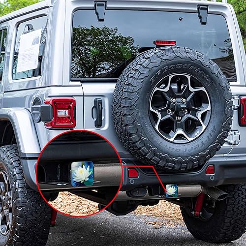 Miniatura 91 de Christian Cross Car Rear Hitch Covers Grunge Gravestone Cross Square Trailer Hitch Cover Tube Plug Insert, 2" Towing Rear Hitch Cover for Car Truck