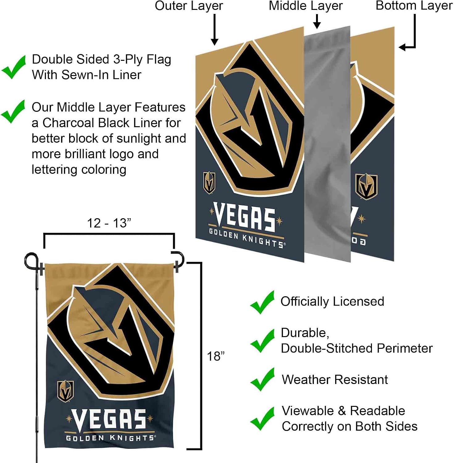 Golden Knights Double Sided Garden Banner Flag