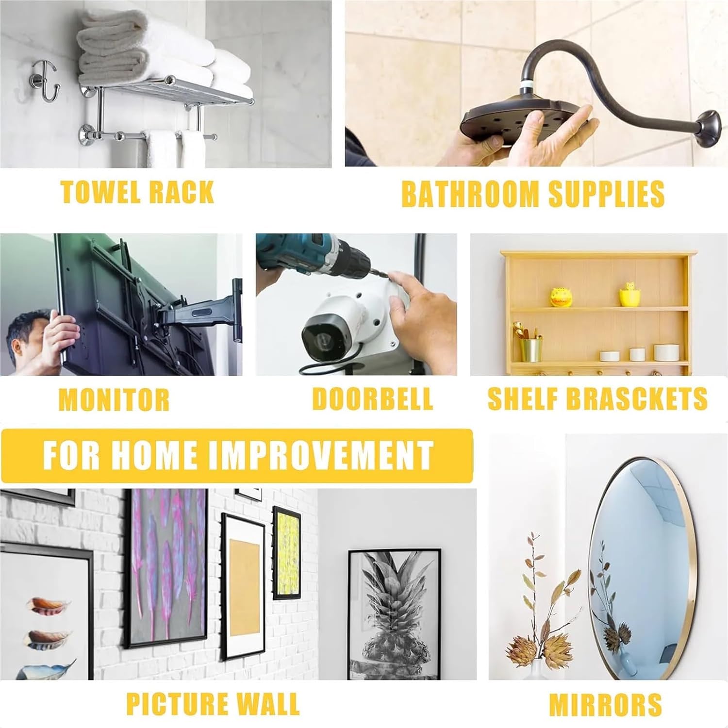 Hollow Door Anchors Drywall Anchor Screw Set Strong Load-Bearing Capacity for Hanging Pictures/Shelves!(150pcs)