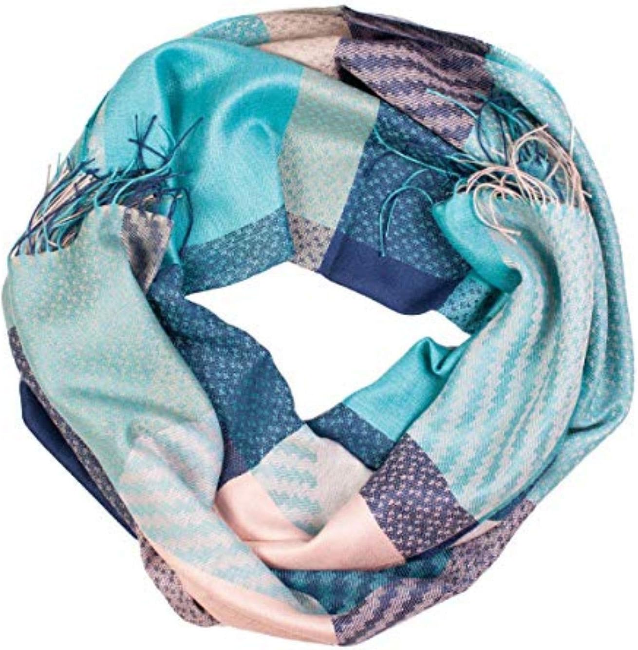 70% Baby Alpaca 30% silk shawl blue colour