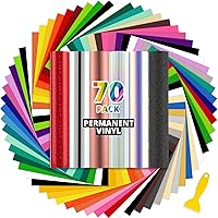 Vista 25 de HTVRONT Rollos de vinilo permanente azul – Vinilo adhesivo permanente de 12 pulgadas x 11 pies compatible con máquina de corte Cricut, Silhouette