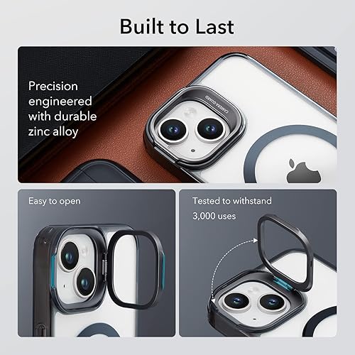Miniatura 5 de ESR - Funda para iPhone 1314 compatible con MagSafe, soporte de anillo de cámara integrado, protección de grado militar, funda magnética para iPhone