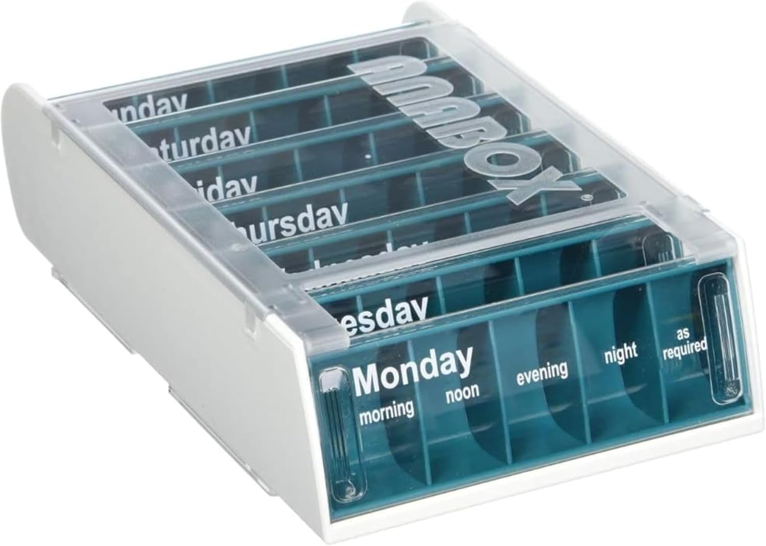 Anabox Weekly Pill Organiser - Turquoise