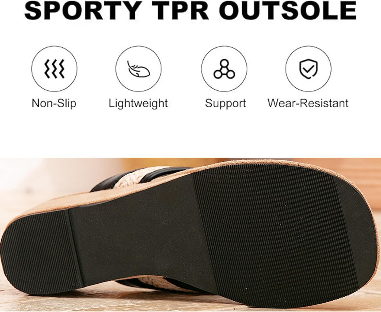 Women's Wedges Heel Thong Sandals Casual Round Toe Non-Slip Chunky Flip Flops for Daily Party Beach Walking Shower Indoor Outdoor Wedding Bridal Dress Shoes