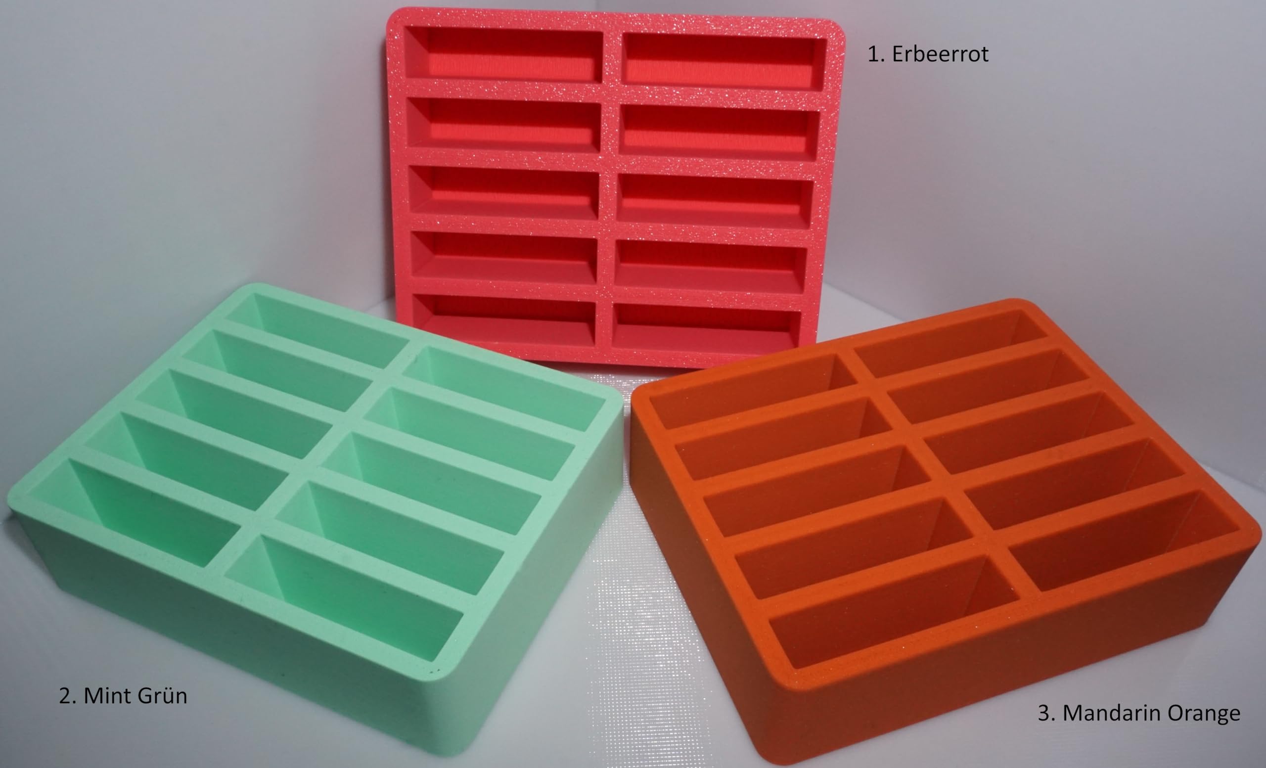 Generisch MR3Dparts Aufbewahrung, Box 6/10/15/20 Fächer (3. Mandarin Orange, 15 Fächer) kompatibel mit Galakto Token Spielzeug