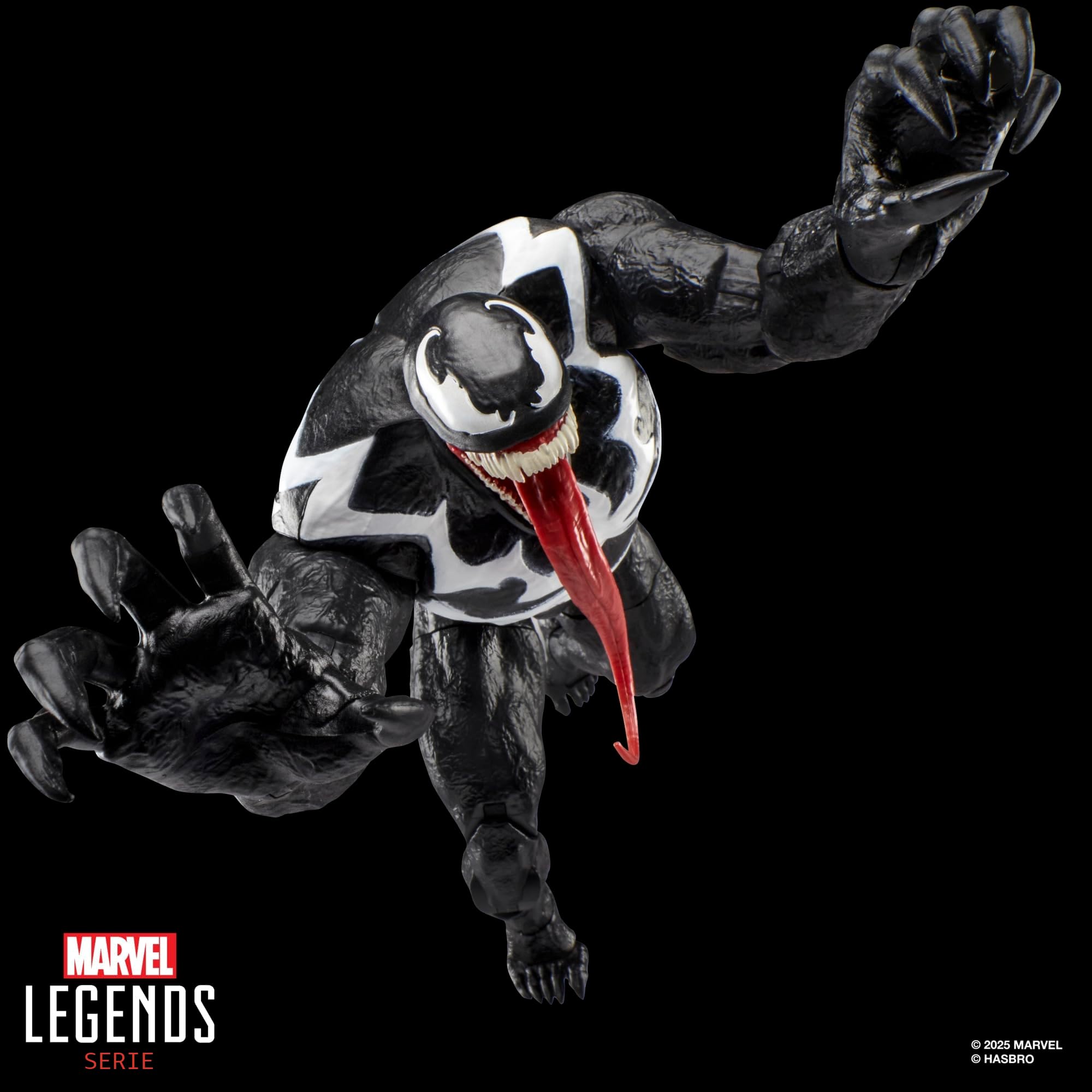 Marvel Legends Series Gamerverse, Figura de acción de Venom | Gamerverse Venom - Articulación de 20 puntos más, cabeza alternativa, manos alternativas, limo y simbionte Fx