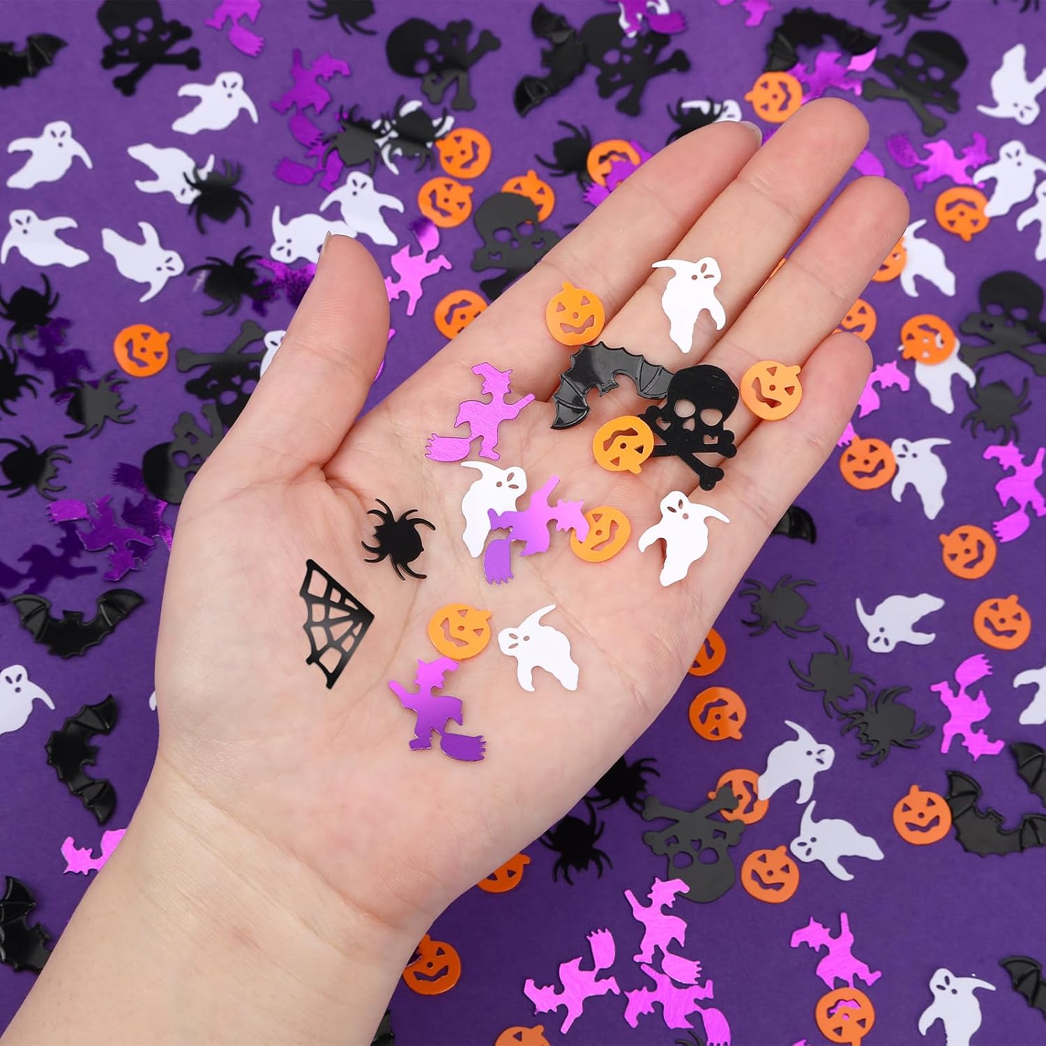 MARFOREVER Halloween Glitter Confetti Decorations Halloweens Party Supplies